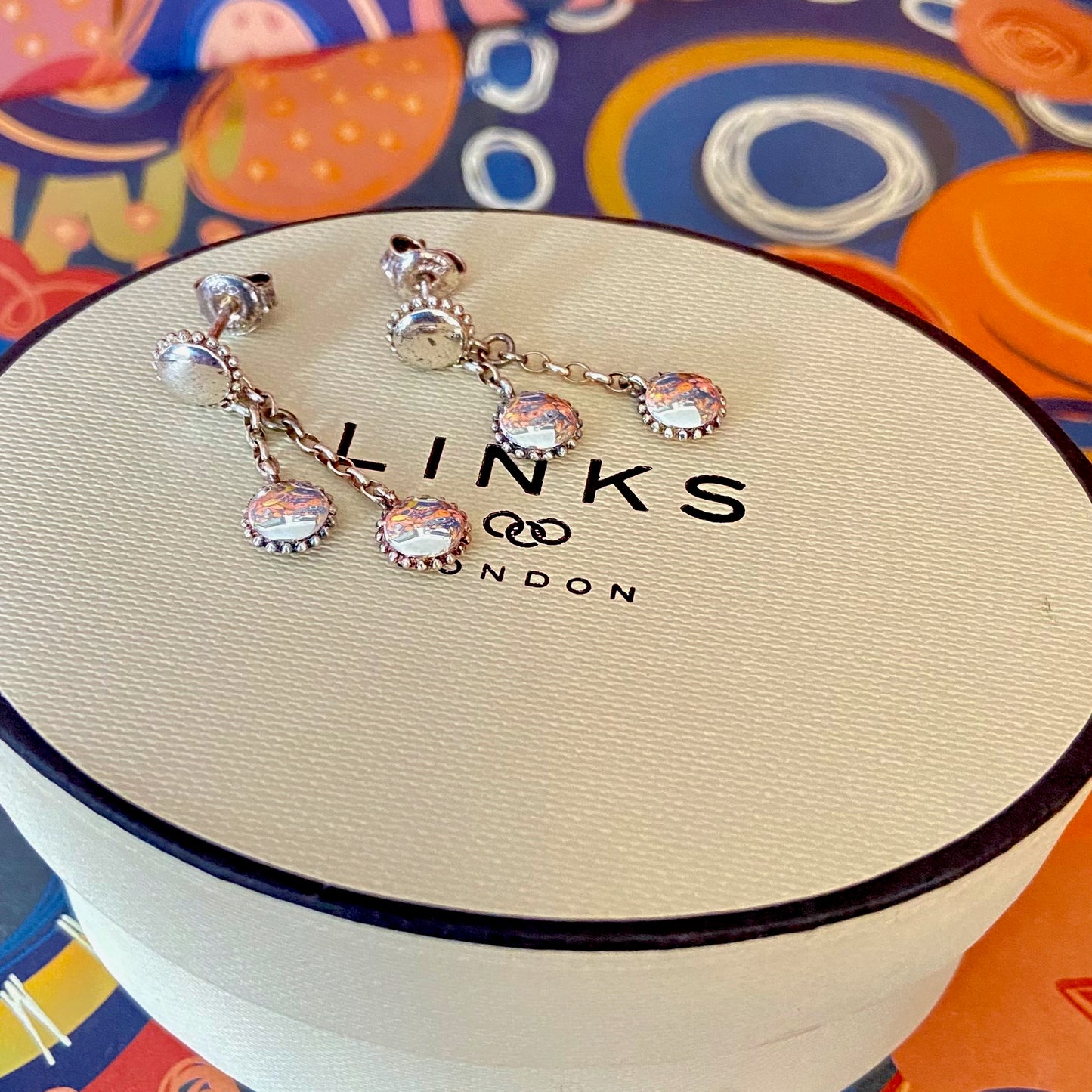 Links of London Amulet Silver Drop Earrings