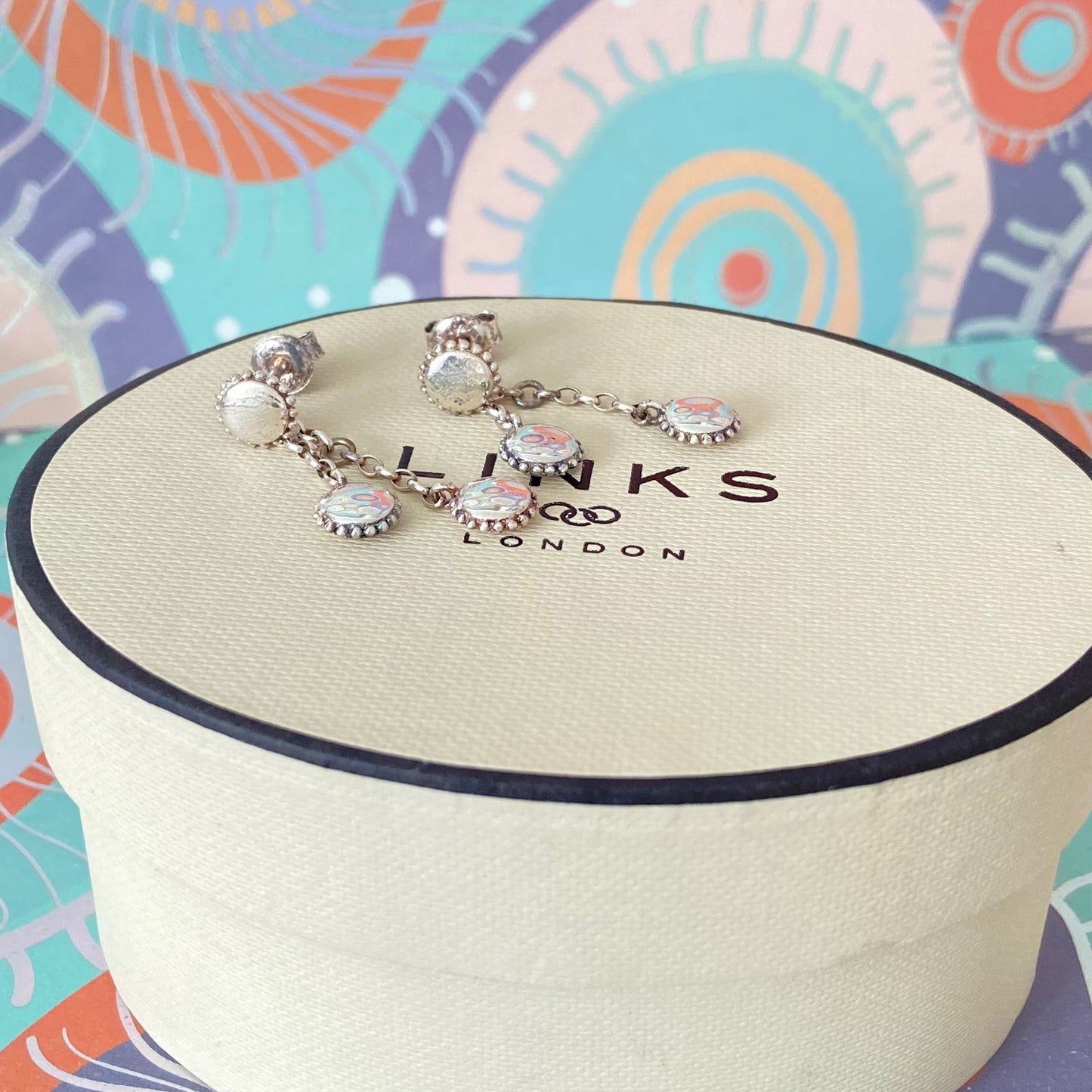 Links of London Amulet Silver Drop Earrings