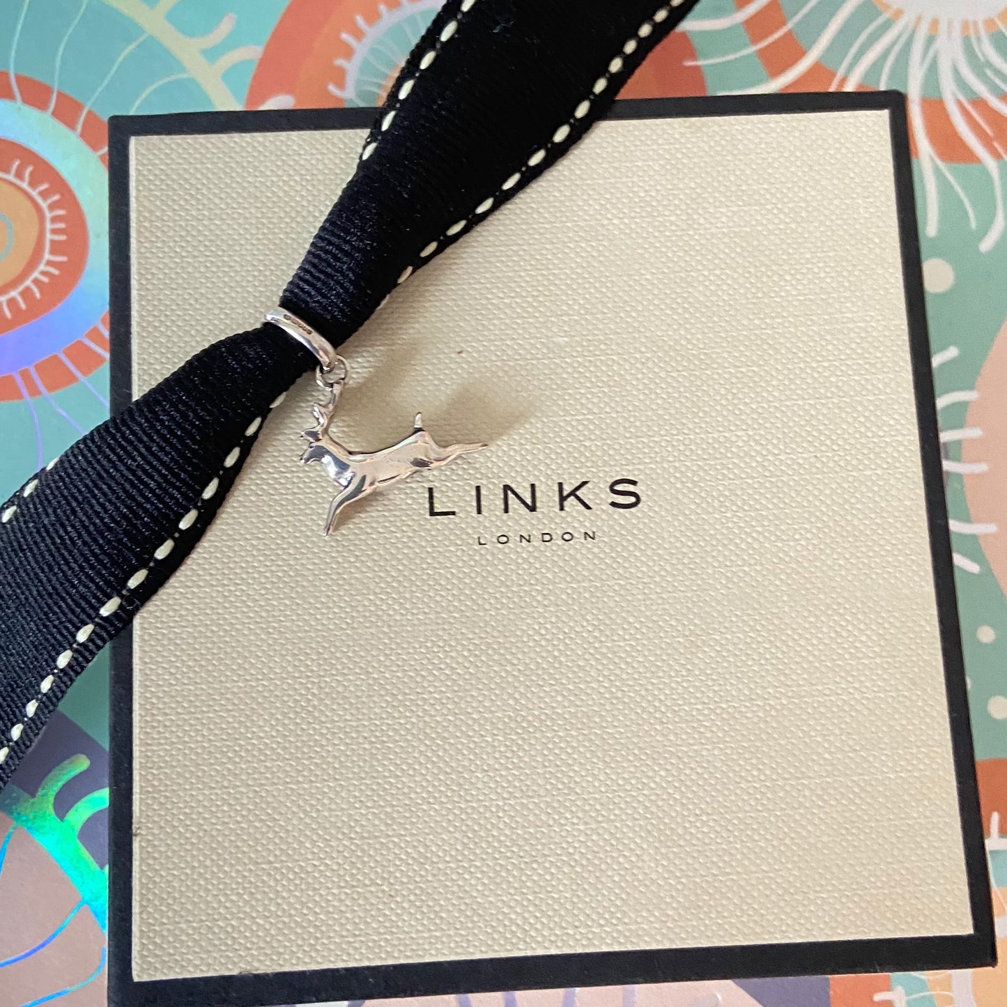 Links of London Silver Jumping Reindeer Charm. New!