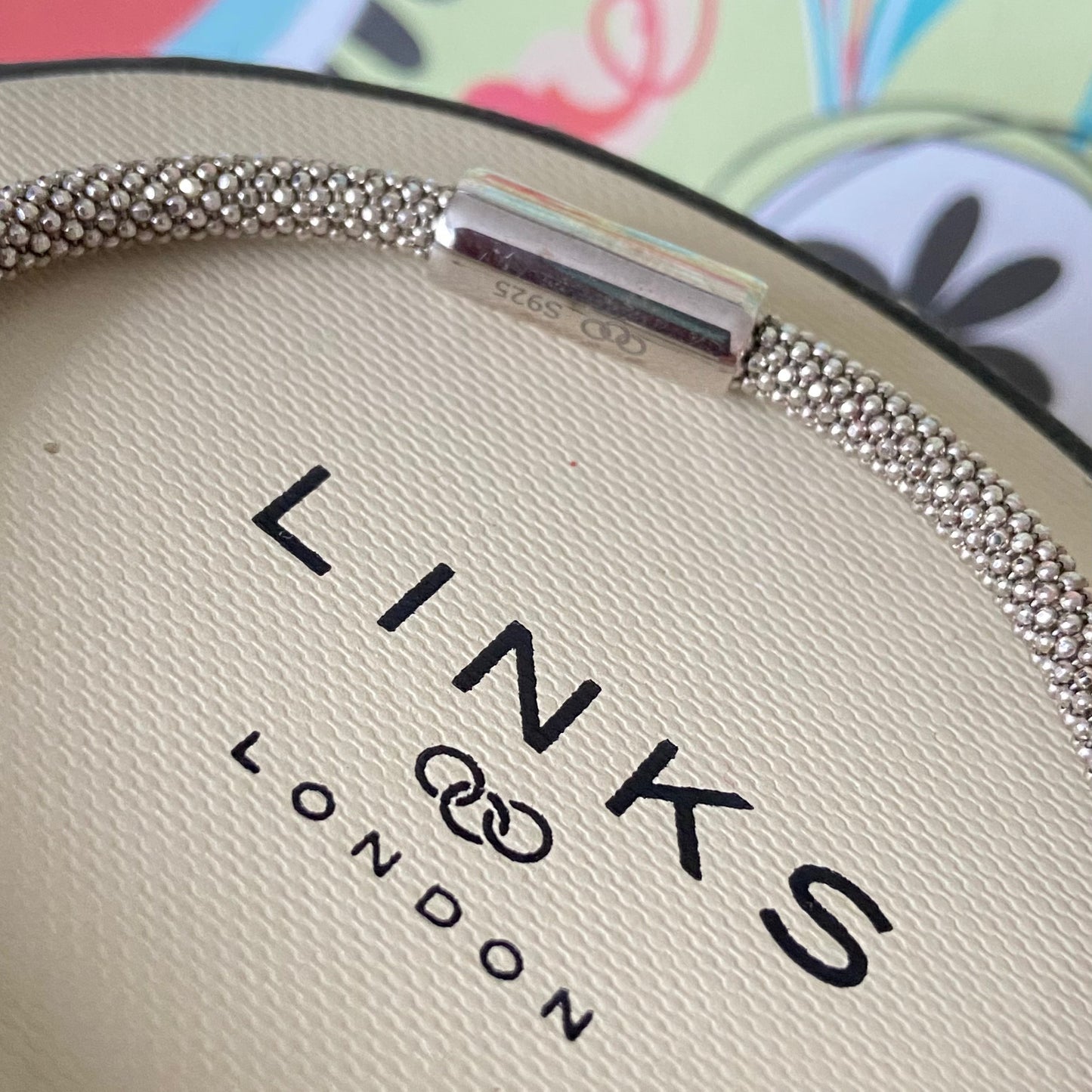 Links of London Silver Star Dust Bead Bracelet – 18.7 cm end to end Medium