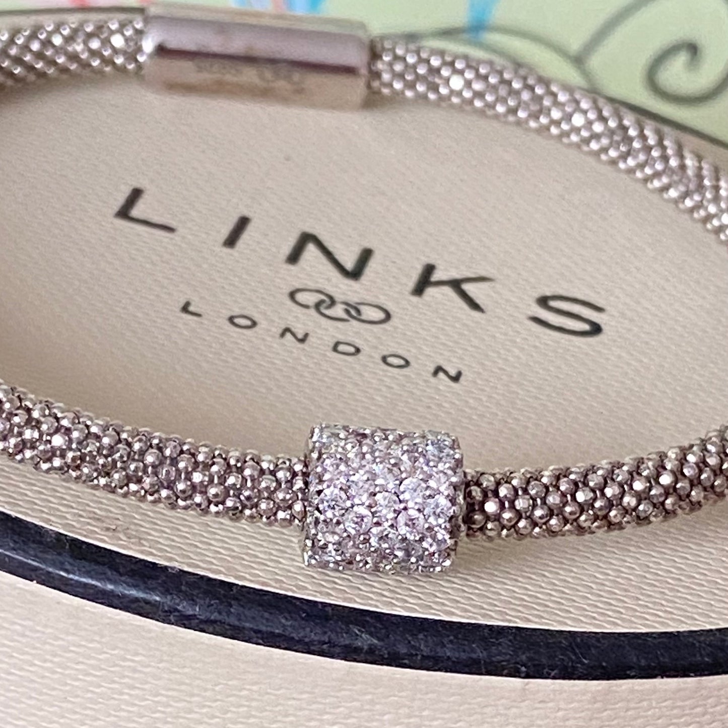 Links of London Silver Star Dust Bead Bracelet - 18cm end to end