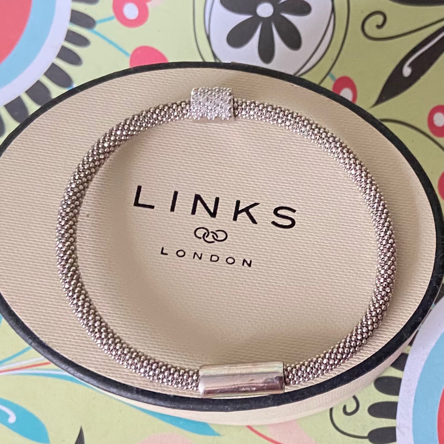 Links of London Silver Star Dust Bead Bracelet – 18.7 cm end to end Medium