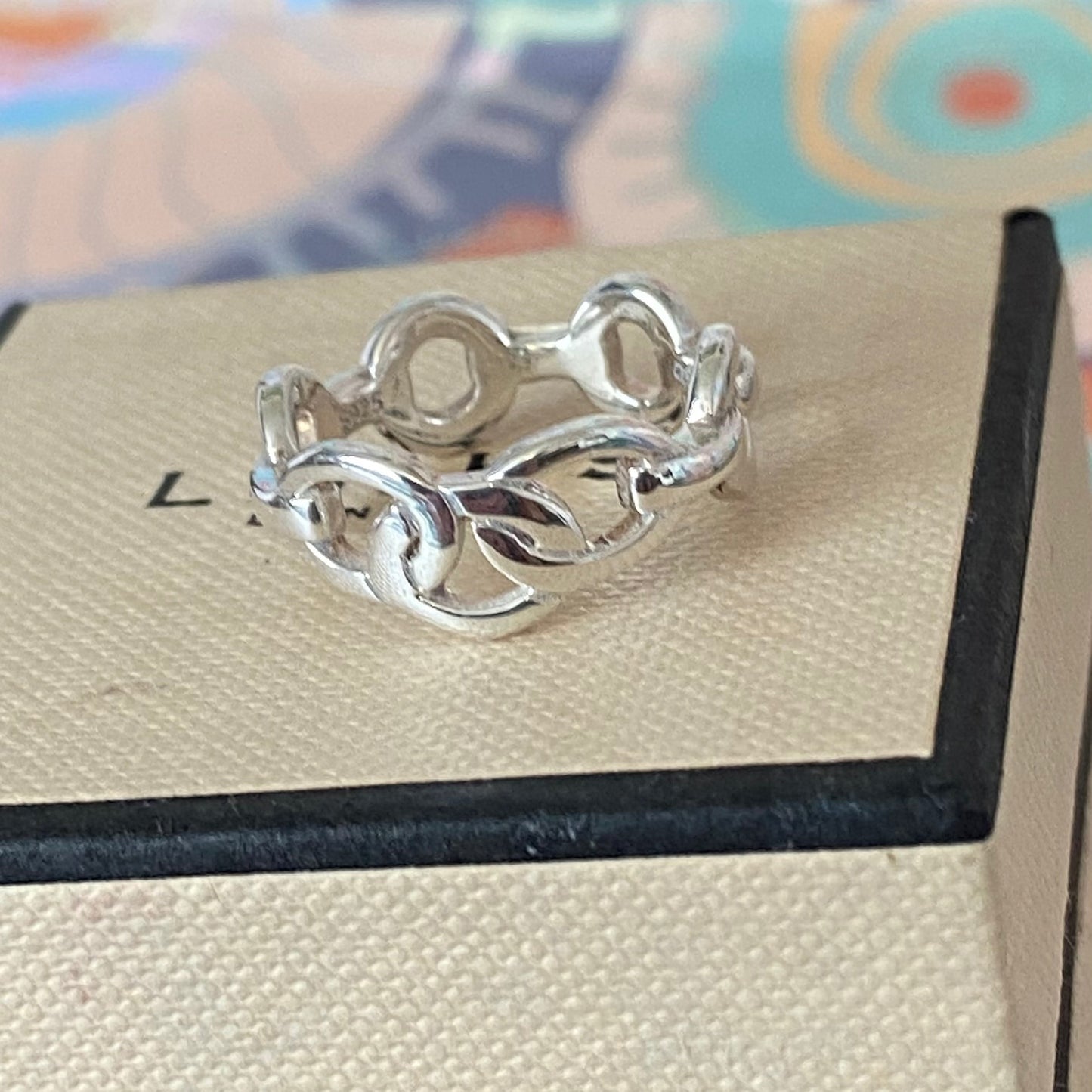 Links of London Sterling Silver Tri Link Ring  size L