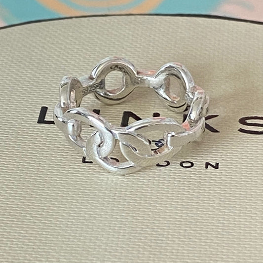 Links of London Sterling Silver Tri Link Ring  size L