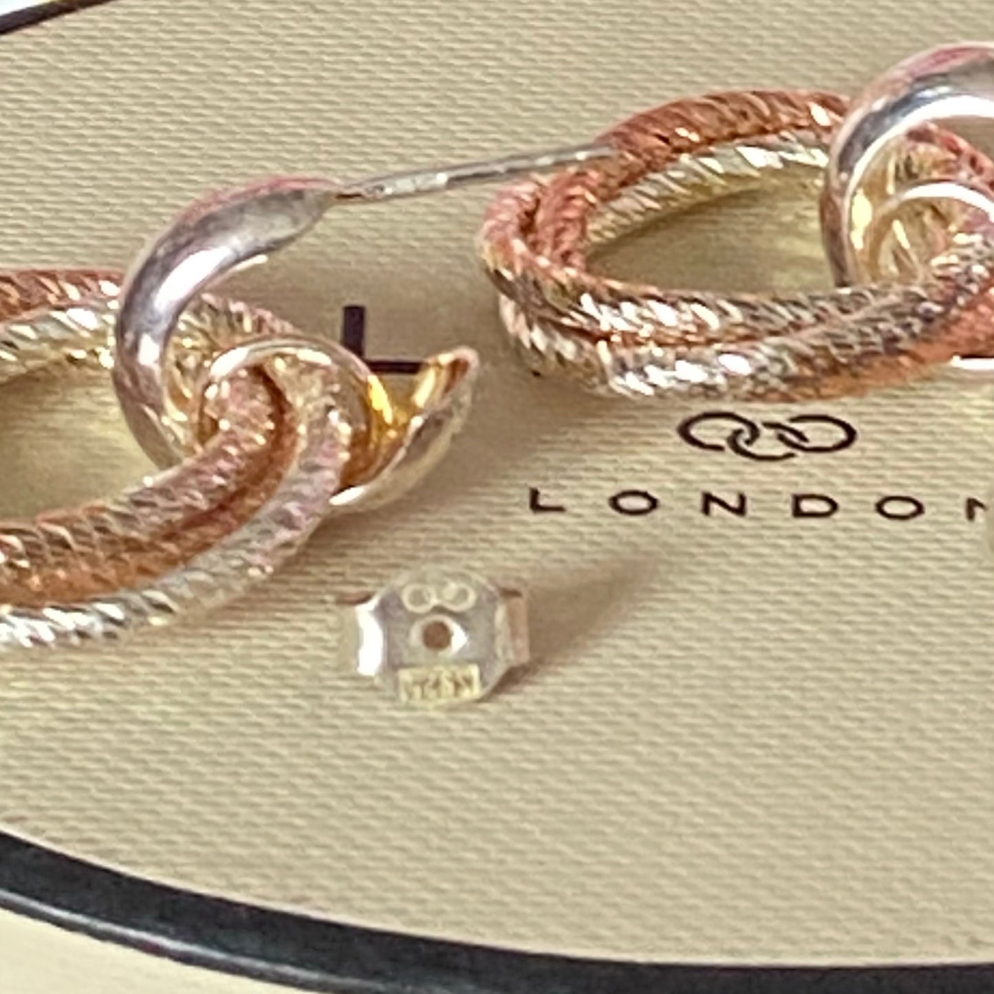 Links of London Aurora Two Colour Cluster Hoop Earrings from the Aurora Collection