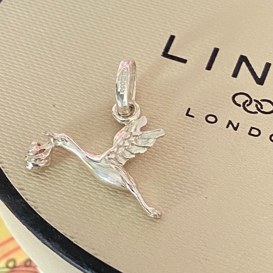 New! Links of London Stork and Baby charm.