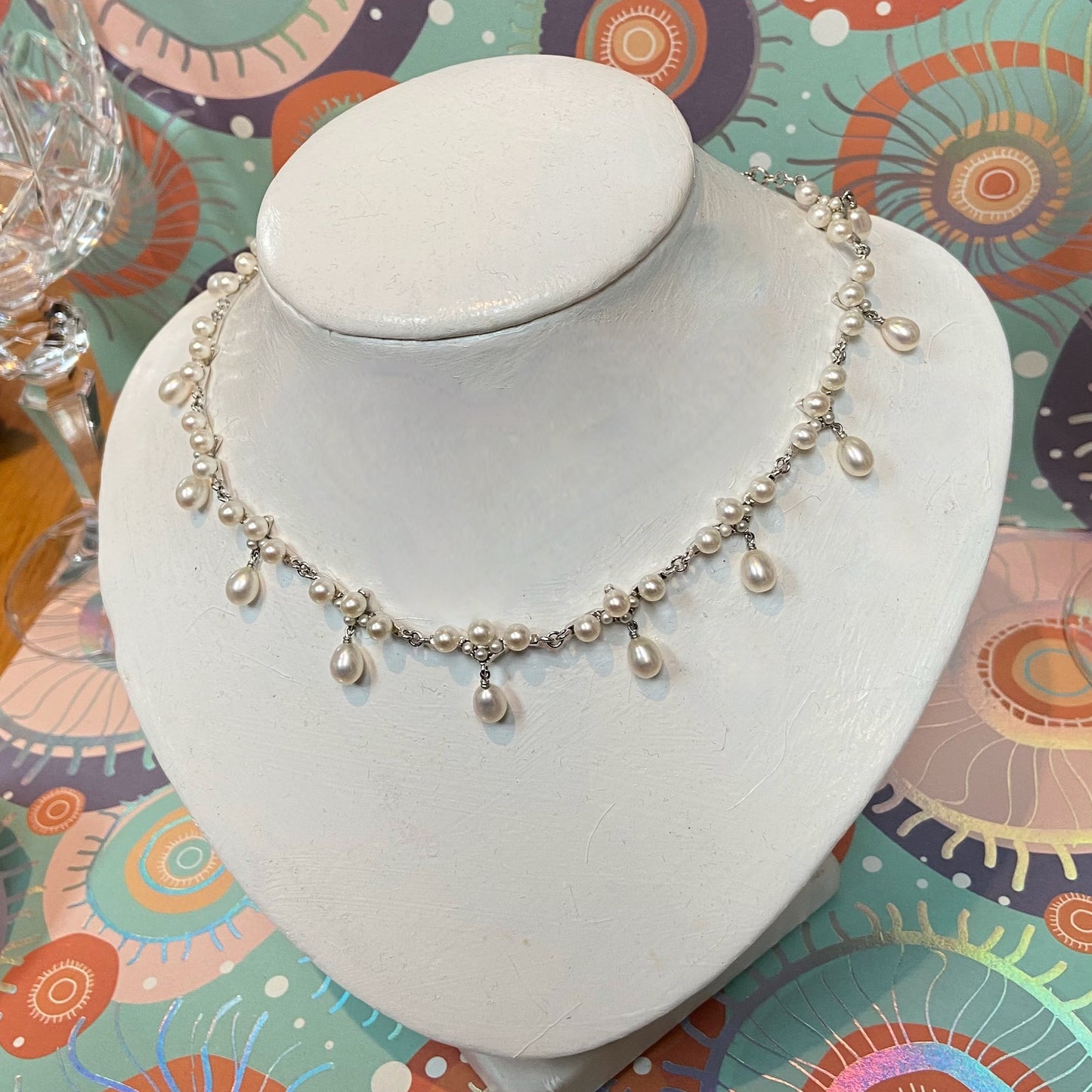 Links of London Silver and pearl Orbs Caraibes Choker