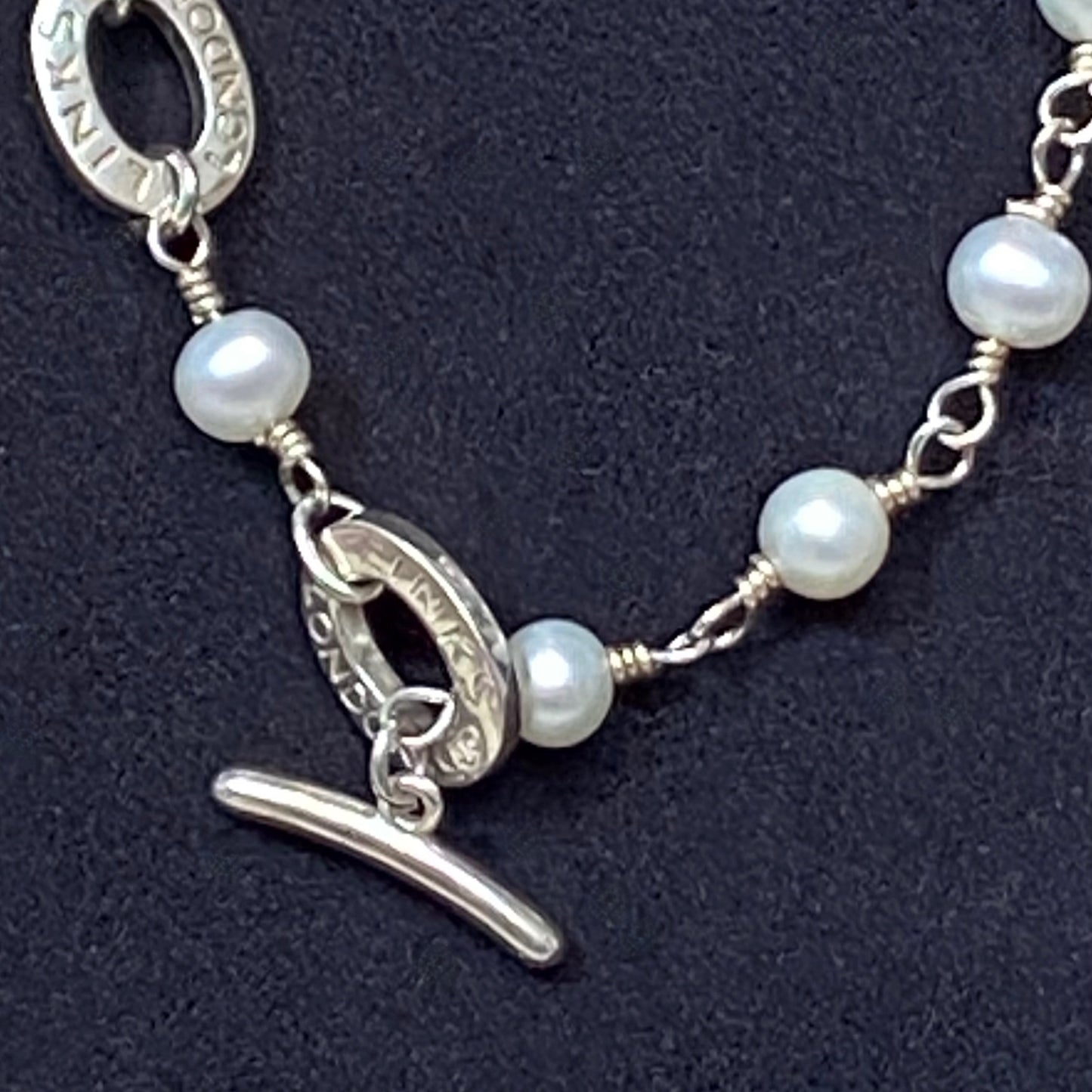 Links of London Sterling Silver Pearl Beaded Choker Necklace