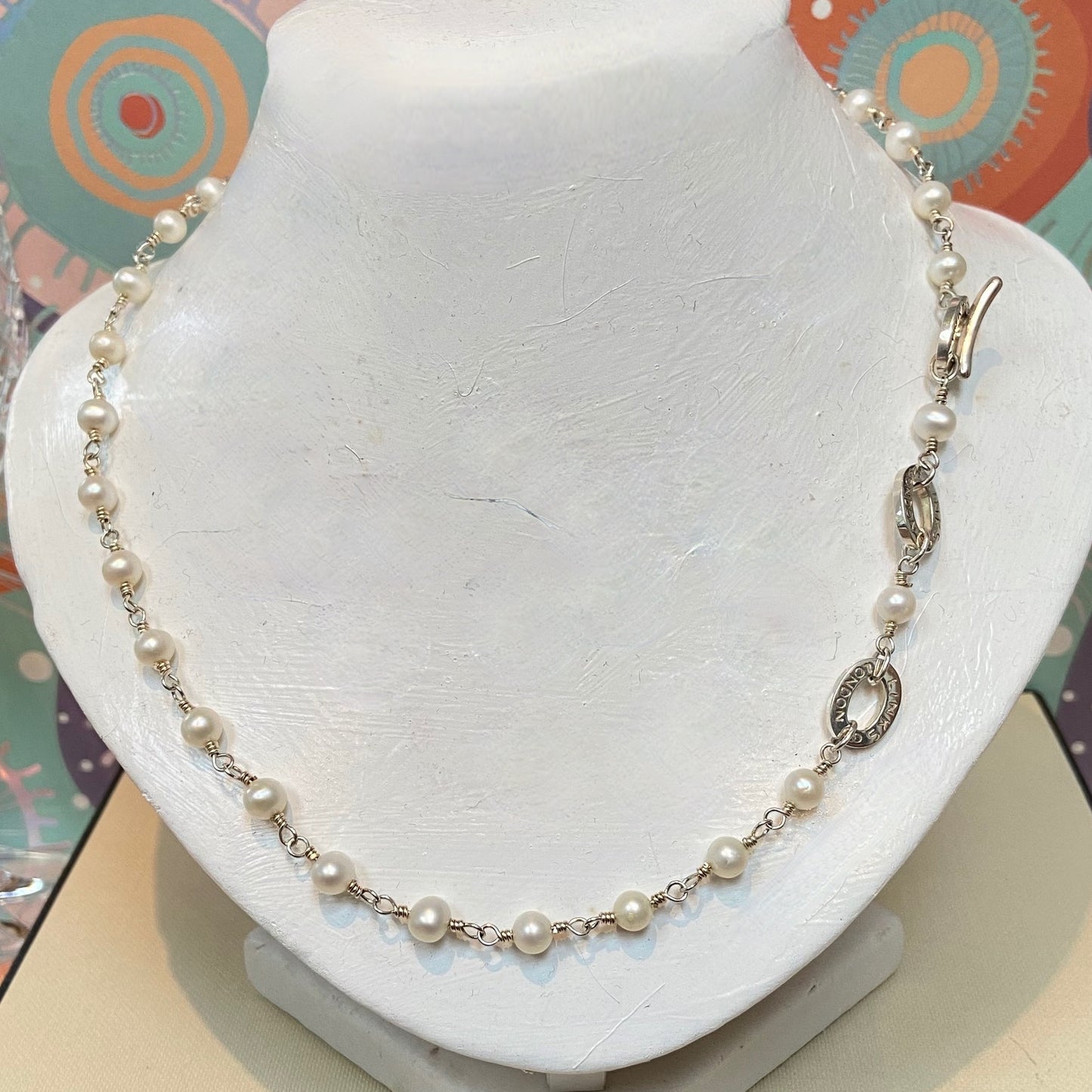 Links of London Sterling Silver Pearl Beaded Choker Necklace
