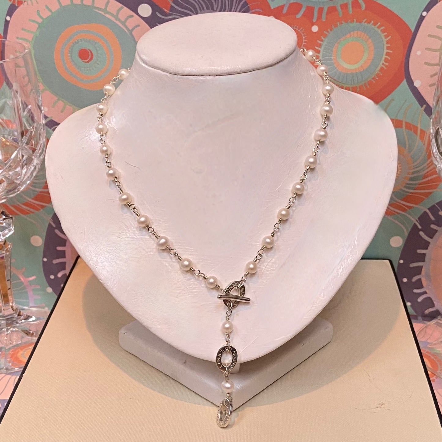Links of London Sterling Silver Pearl Beaded Choker Necklace