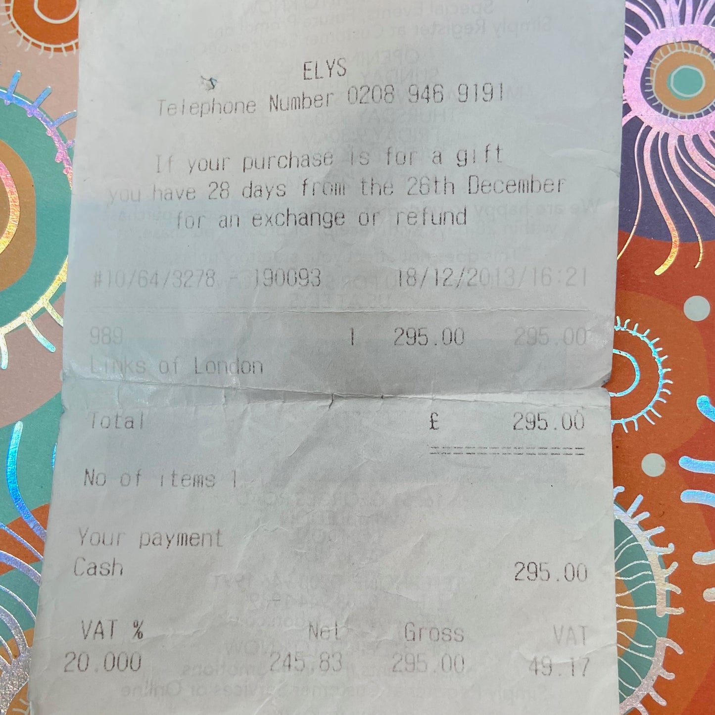 NEW Links of London Classic Sweetie Necklace with original receipt.