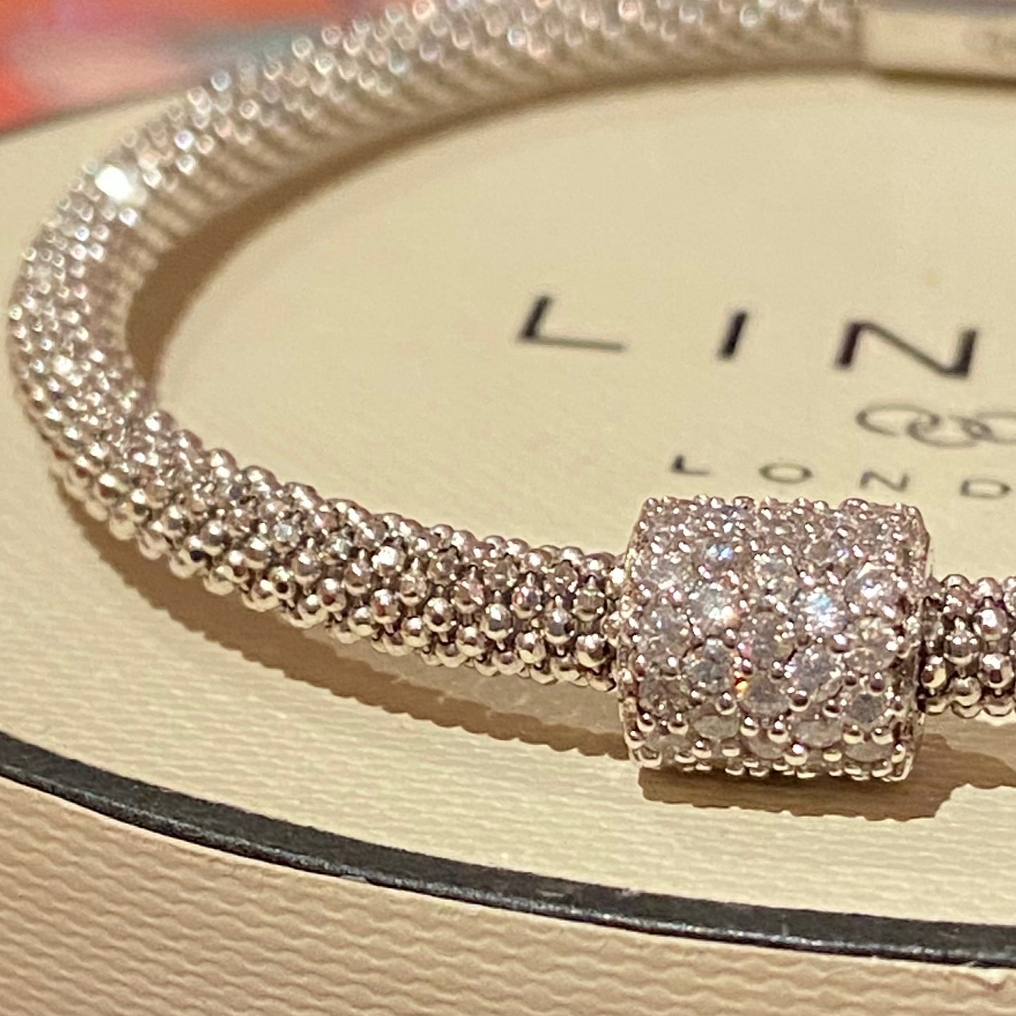 Links of London Silver Star Dust Bead Bracelet – 18.7 cm end to end Medium