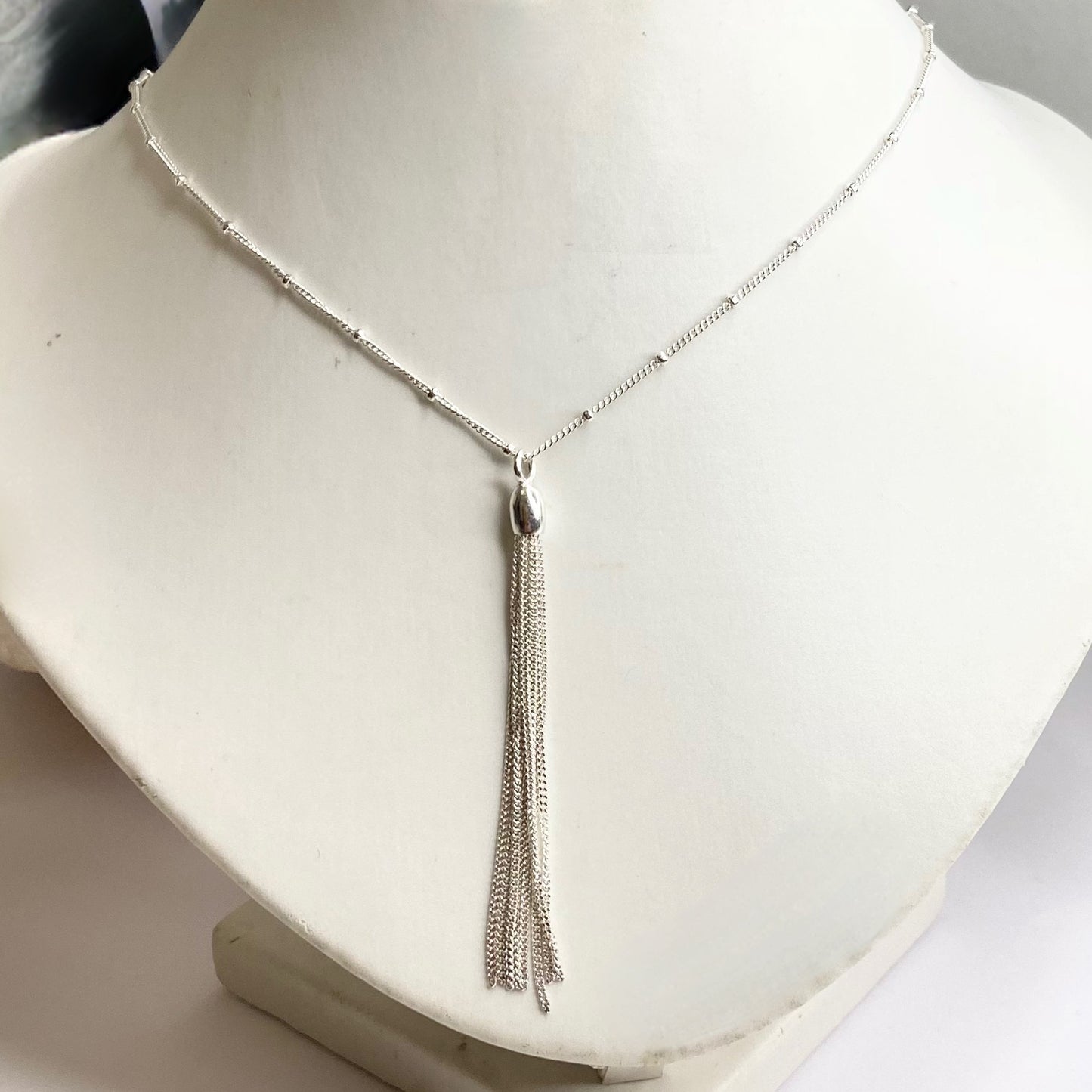 Links of London Sterling Silver Silk Row Necklace