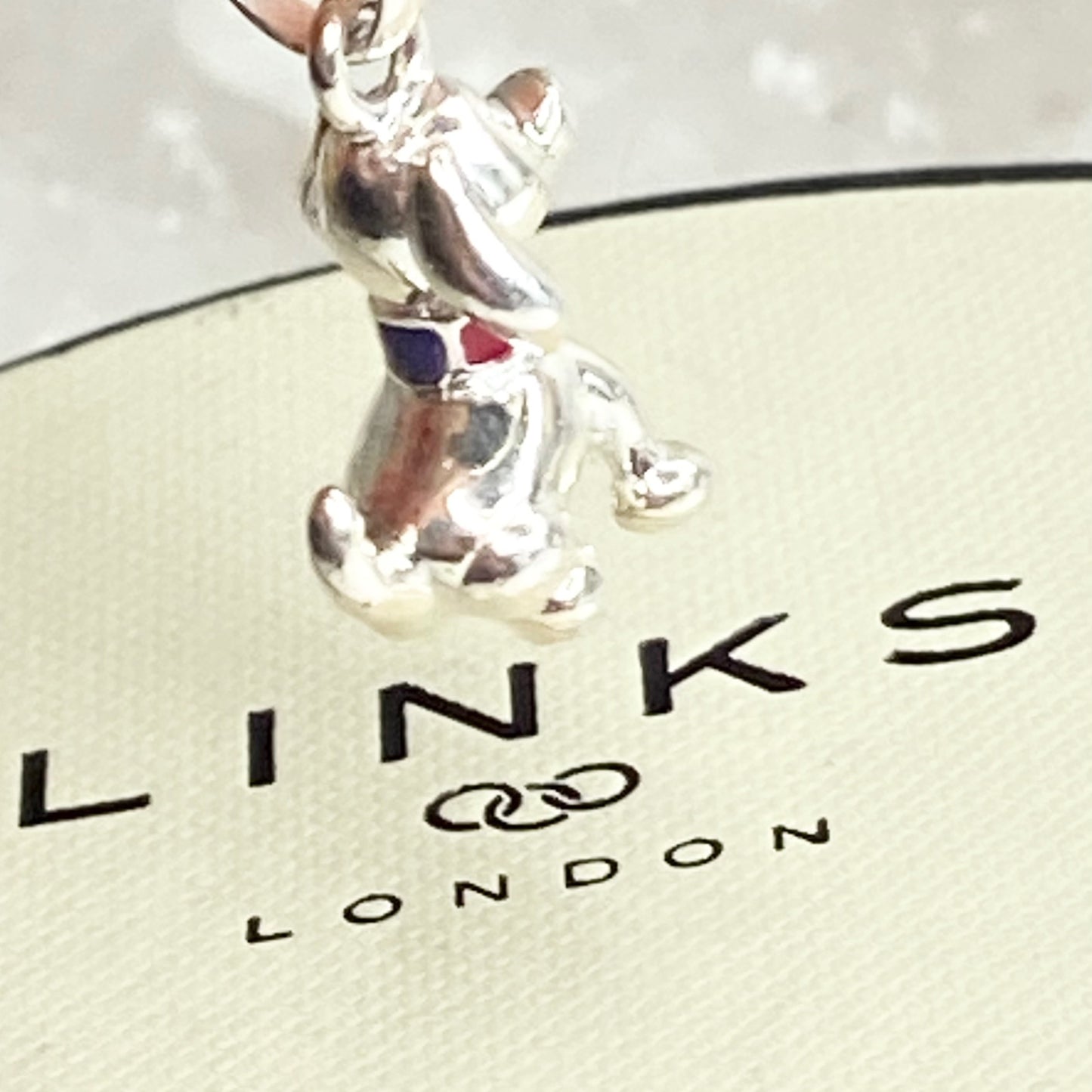 Links of London Happy Dog Charm with a Colourful Collar Charm
