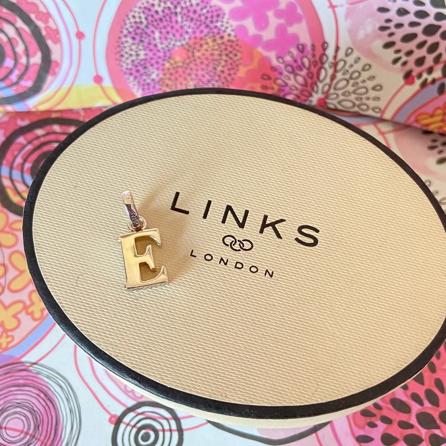 New! Links of London Letter Capital E Charm