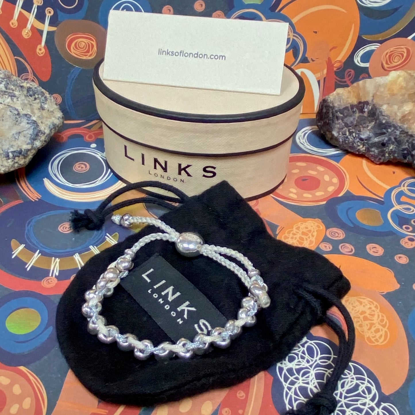 Links of London Heart Sterling Silver Bead Friendship Bracelet