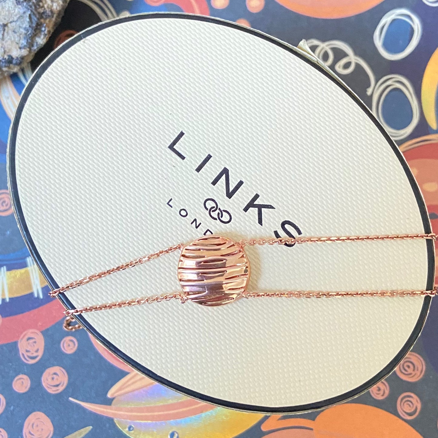 Links of London Silver 18ct RG Vermeil Bracelet inspired by the River Thames