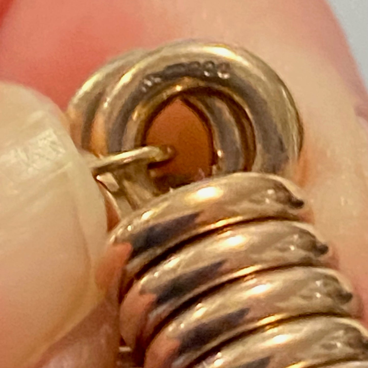 Links of London Iconic Sterling Silver Sweetie Bracelet with 18kt Gold Vermeil, size Medium 16cm