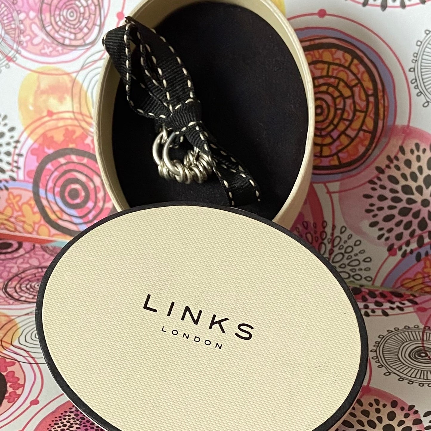 Links of London classic Sweetie Hoop Earrings with 6 sweetie rings very Rare