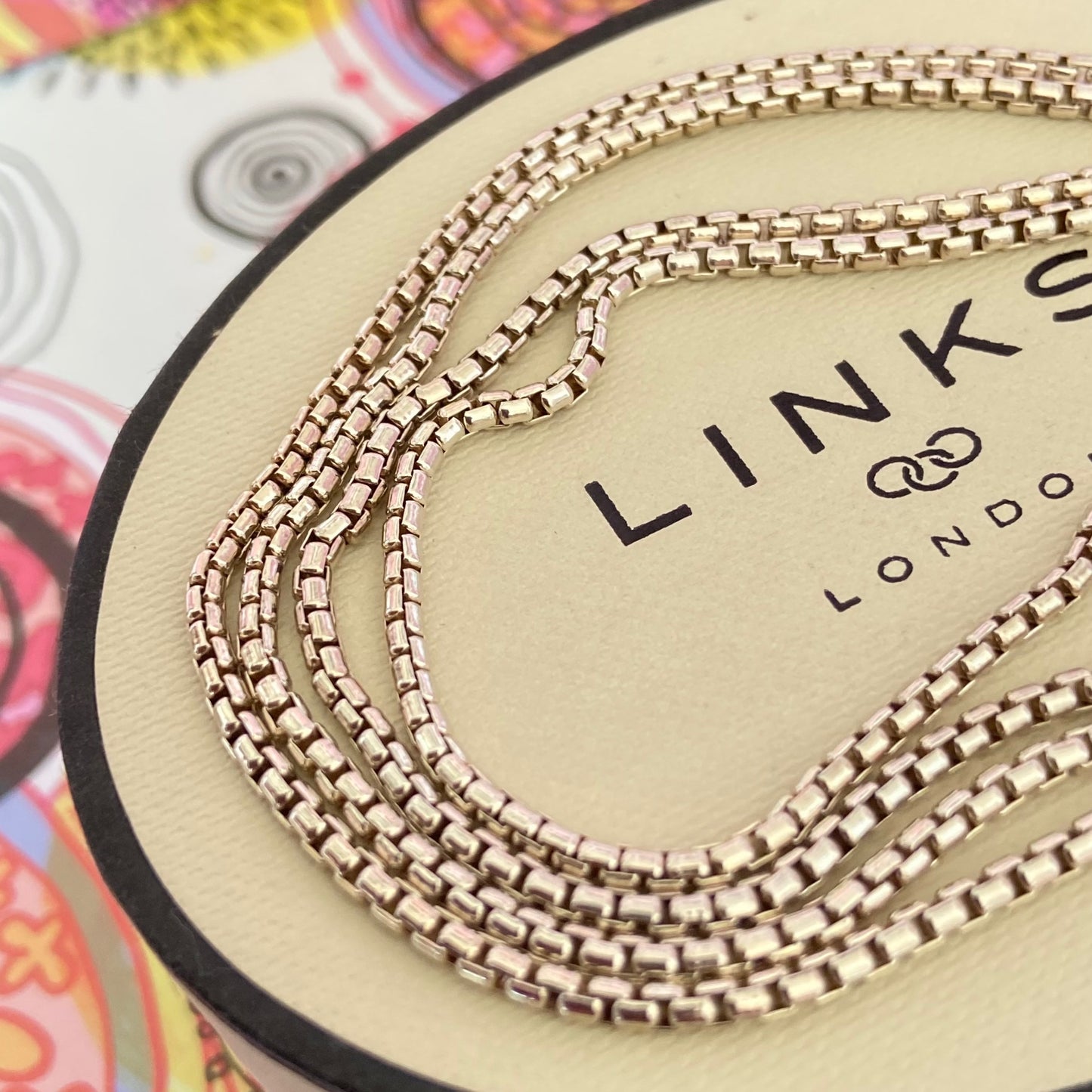 Links of London Smooth rounded Necklace with bar Clasp