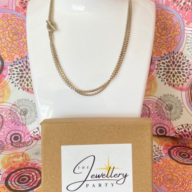 Links of London Smooth rounded Necklace with bar Clasp