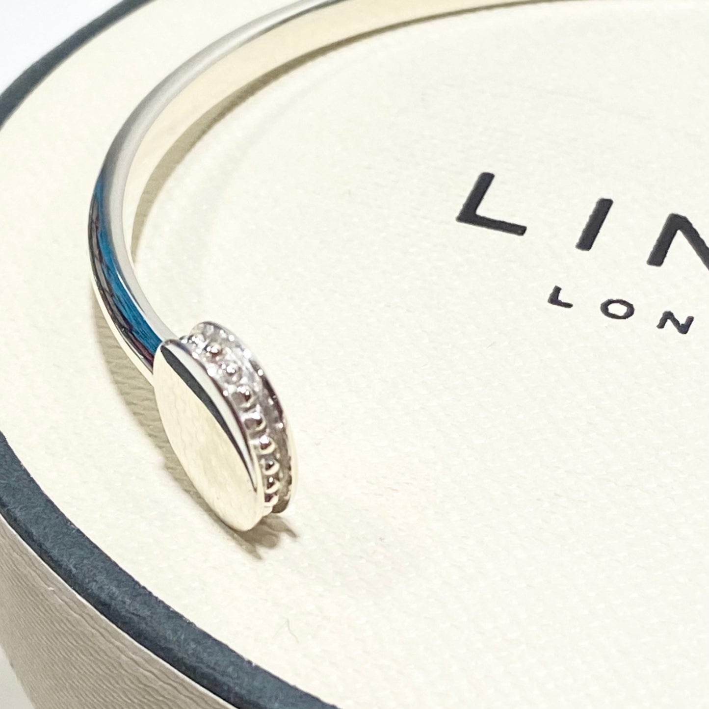 Links of London Sterling Silver Narrative Cuff Bracelet can be personalised