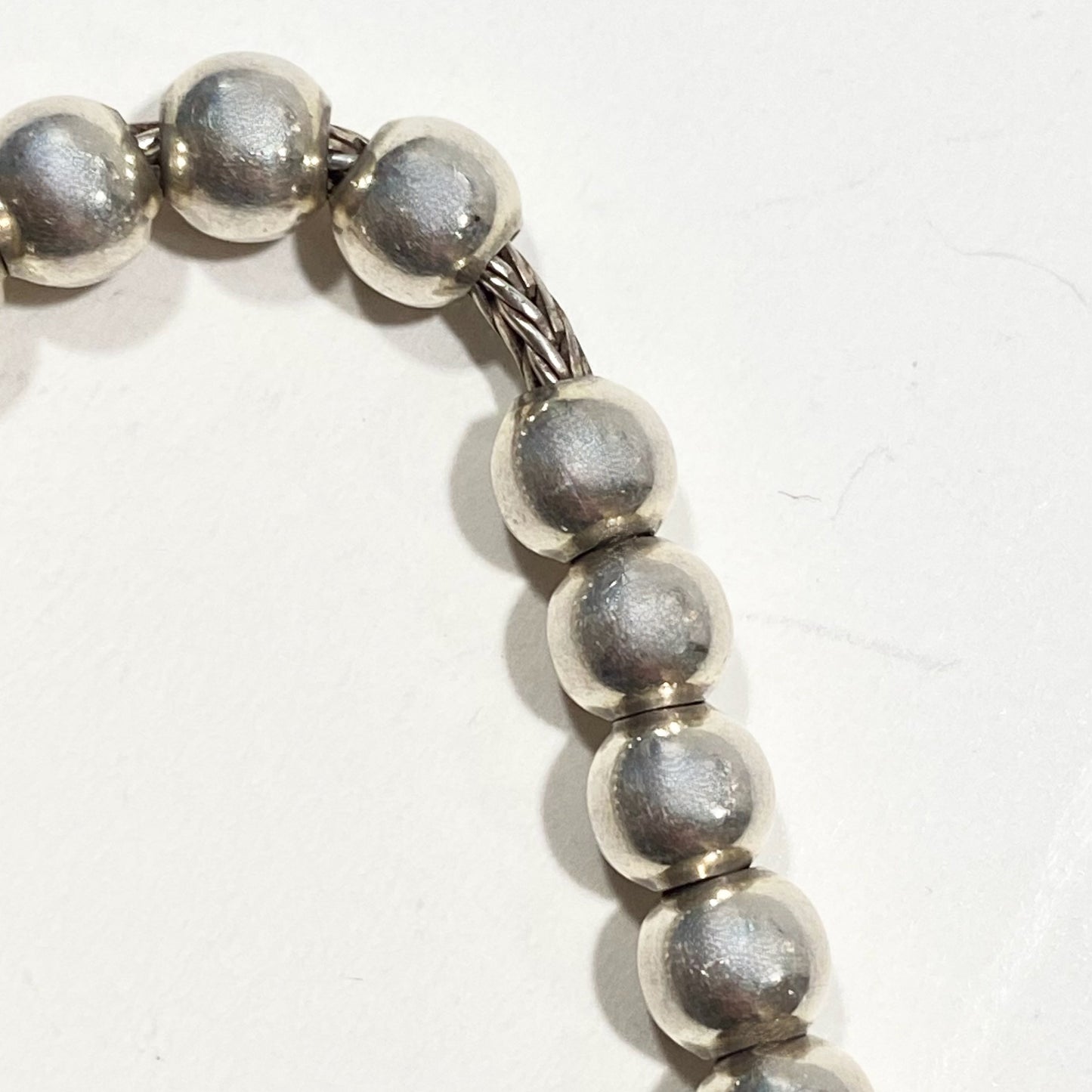 Links of London Vintage Sterling Silver T bar Orbit Ball Bracelet - 19cm