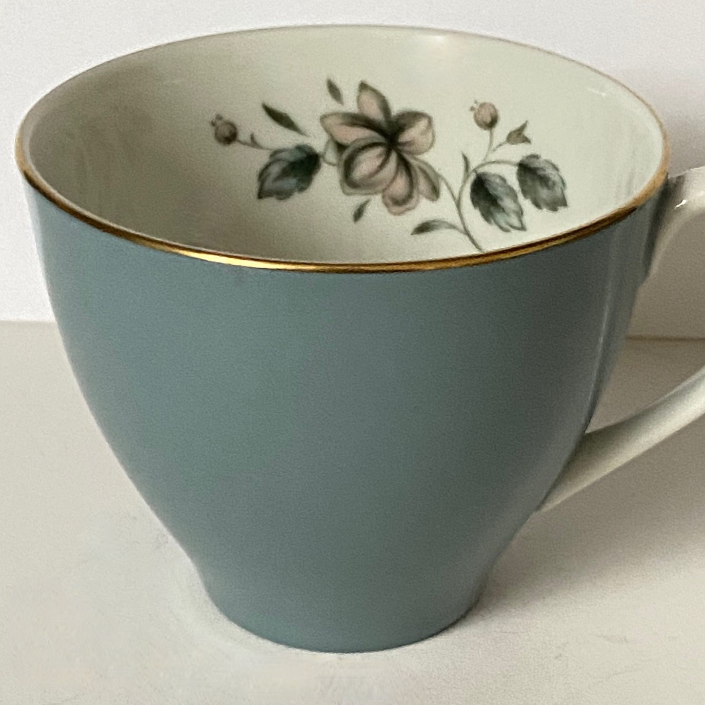 Royal Doulton Small Coffee Cup and Saucer, Rose Elegans Design