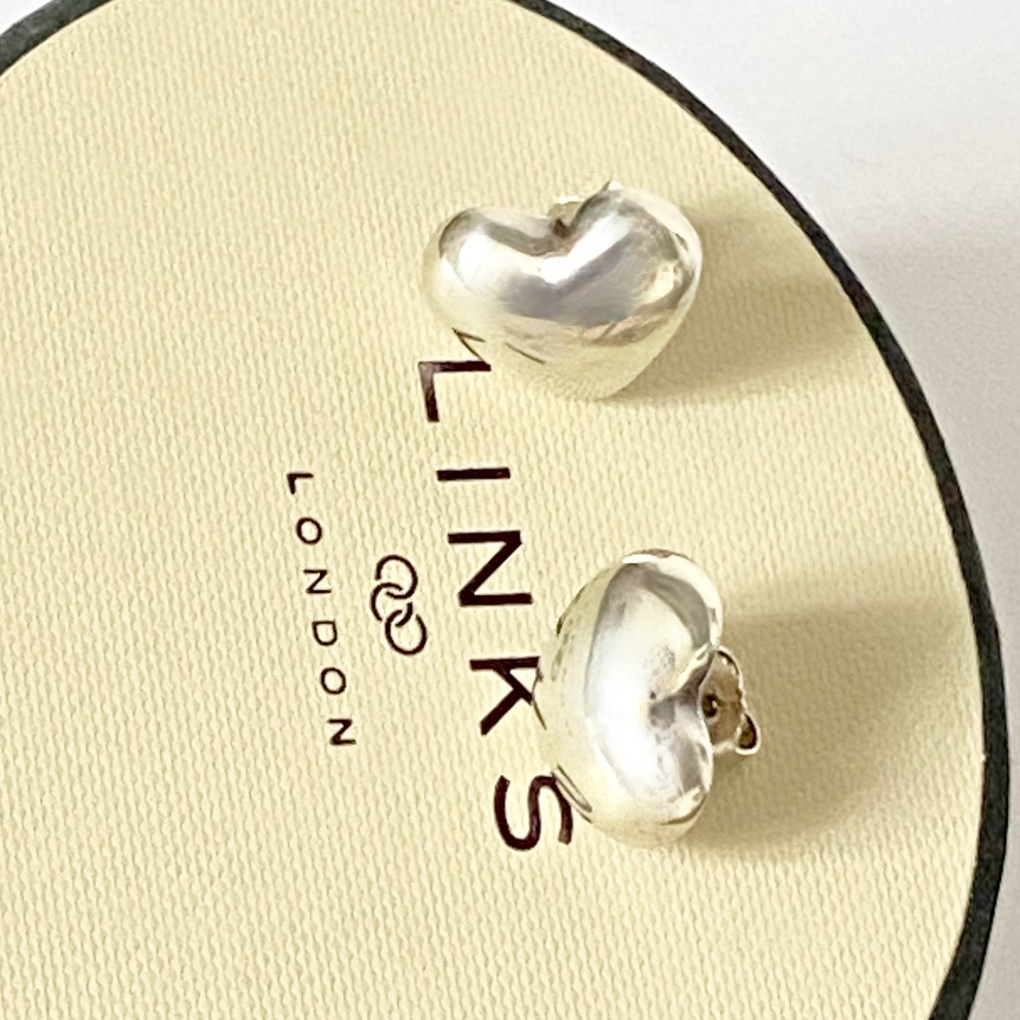 Links of London 925 Sterling Silver Heart Earrings