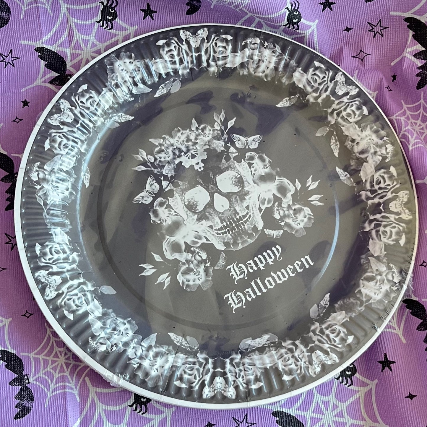 12 Paper Happy Halloween Plates