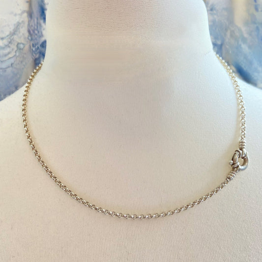 Links of London Sterling Silver Belcher Necklace with Senorita Clasp - 42cm
