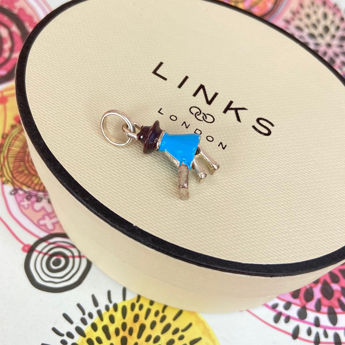 Sterling Silver Links of London Globe Trotter Charm.