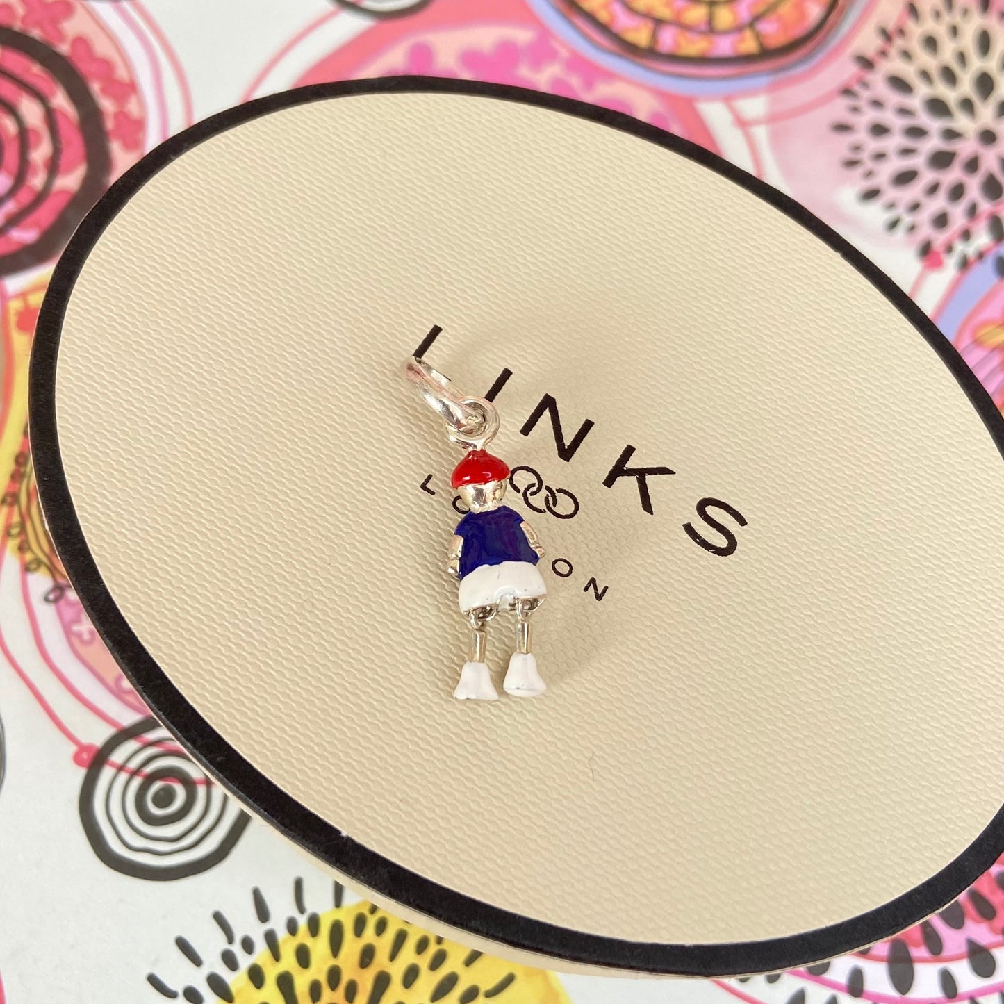 Sterling Silver Links of London Articulated Boy Charm, with movable legs.