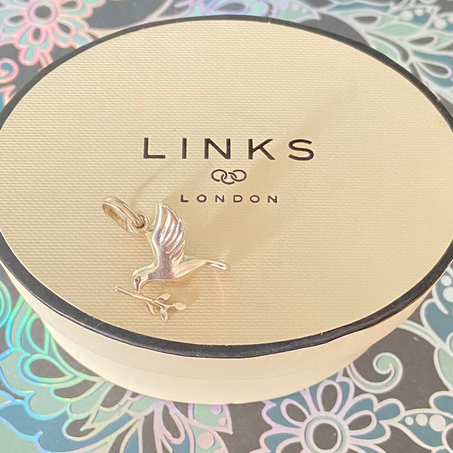 Authentic Links of London Silver and Black Sweetie Friendship Bracelet Perfect Condition