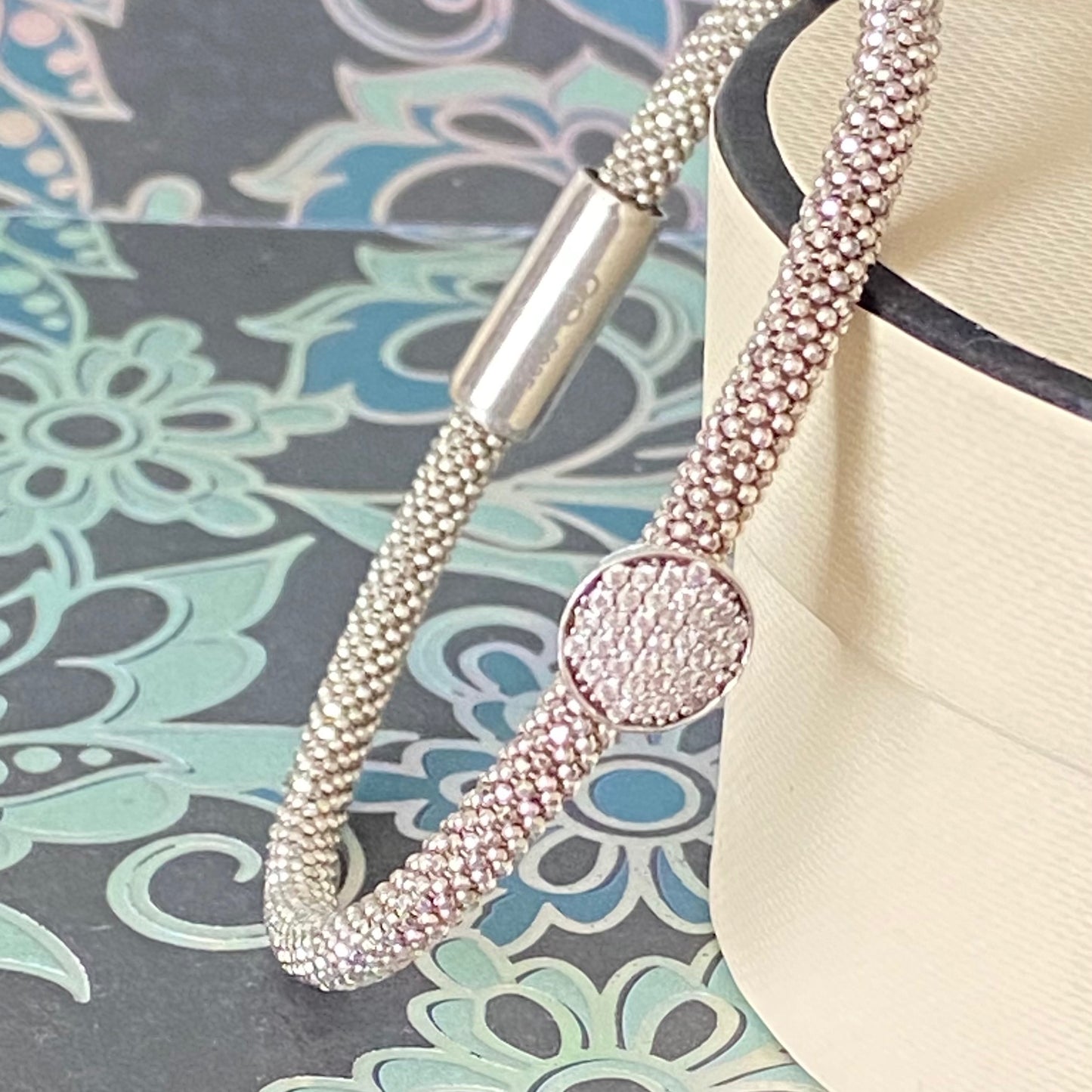 Links of London Sterling Silver Star Burst Bead Bracelet with Crystals - 18cm