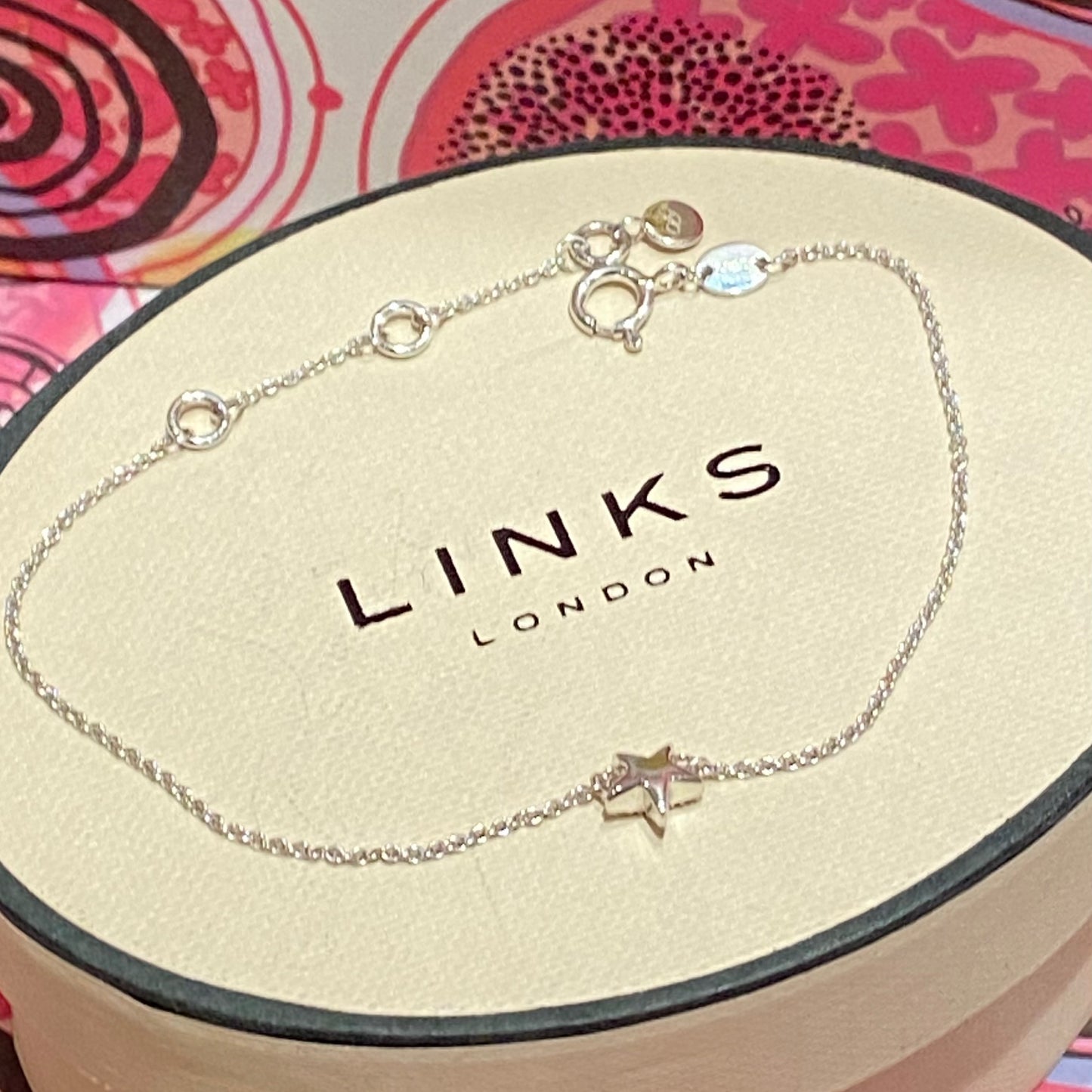 LINKS OF LONDON Sterling Silver Diamond Essentials Star Bracelet