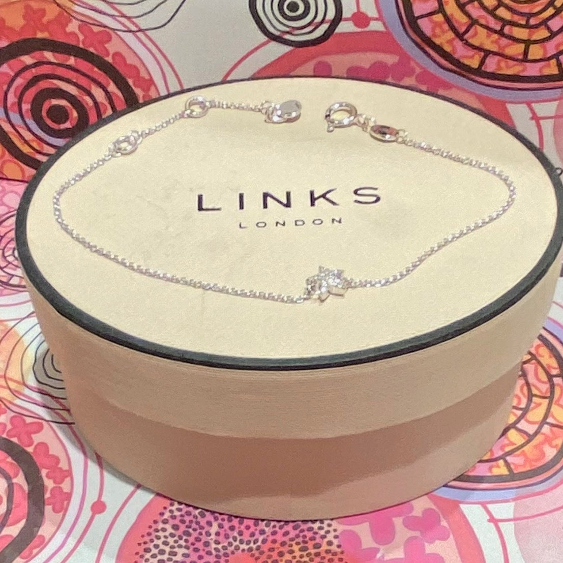 LINKS OF LONDON Sterling Silver Diamond Essentials Star Bracelet