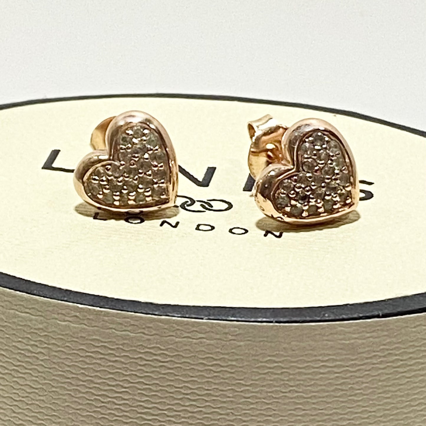 Links of London Sterling Silver Diamond Earrings with 18ct Gold Vermeil Finish