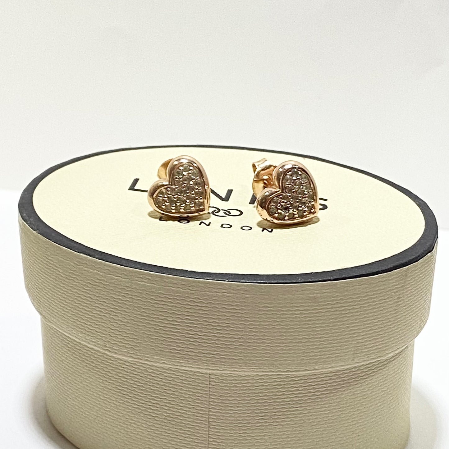 Links of London Sterling Silver Diamond Earrings with 18ct Gold Vermeil Finish