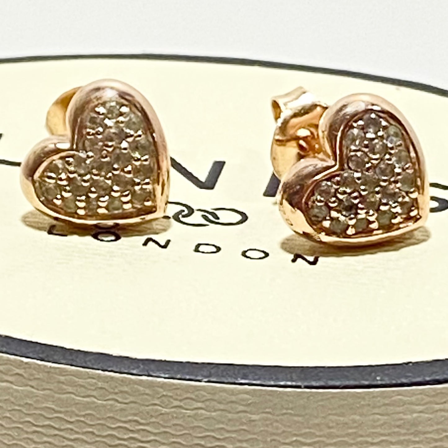 Links of London Sterling Silver Diamond Earrings with 18ct Gold Vermeil Finish