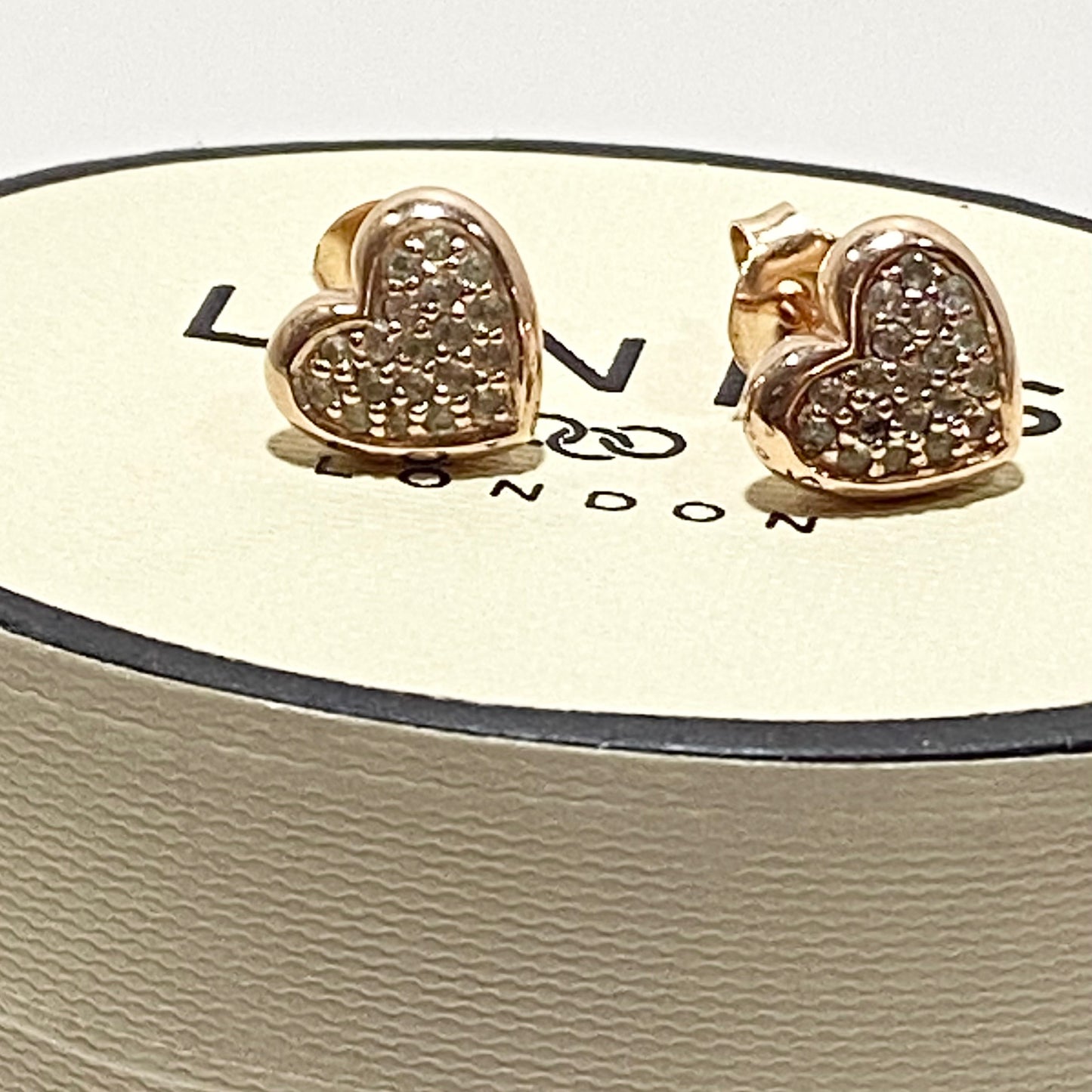 Links of London Sterling Silver Diamond Earrings with 18ct Gold Vermeil Finish