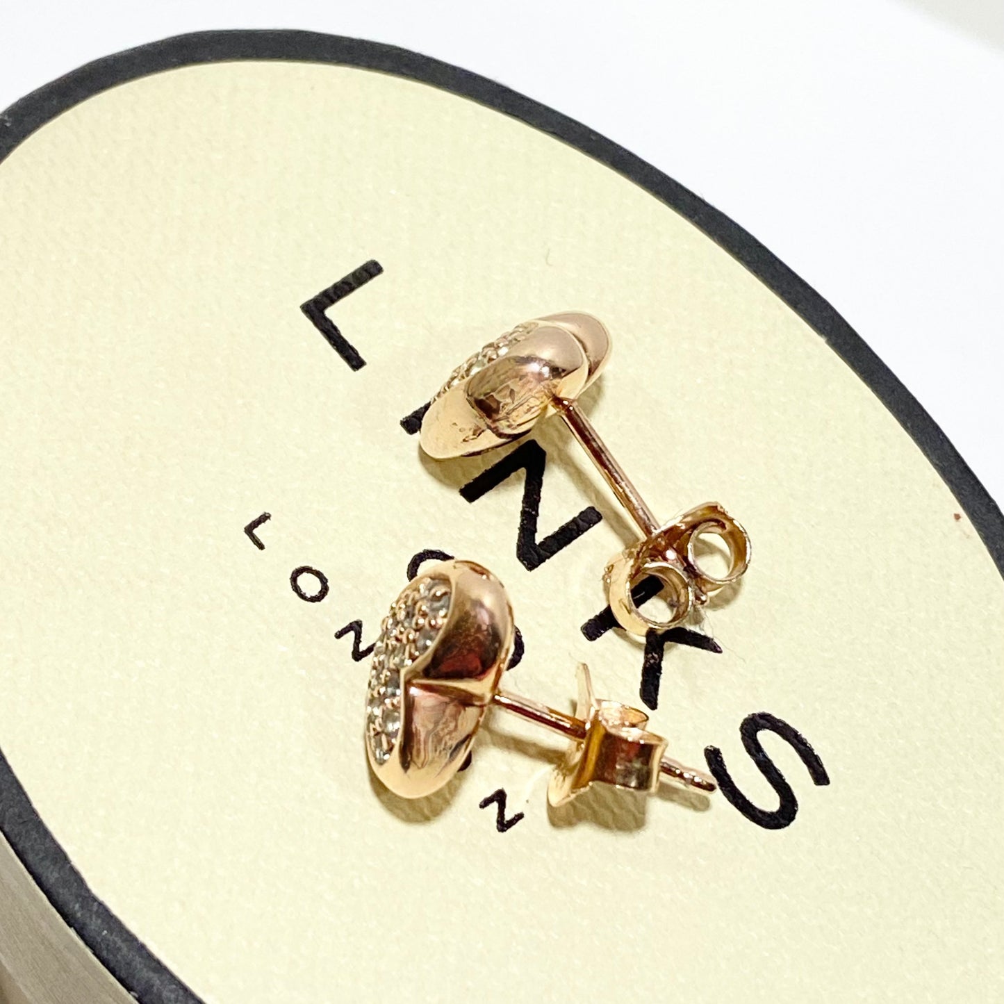 Links of London Sterling Silver Diamond Earrings with 18ct Gold Vermeil Finish