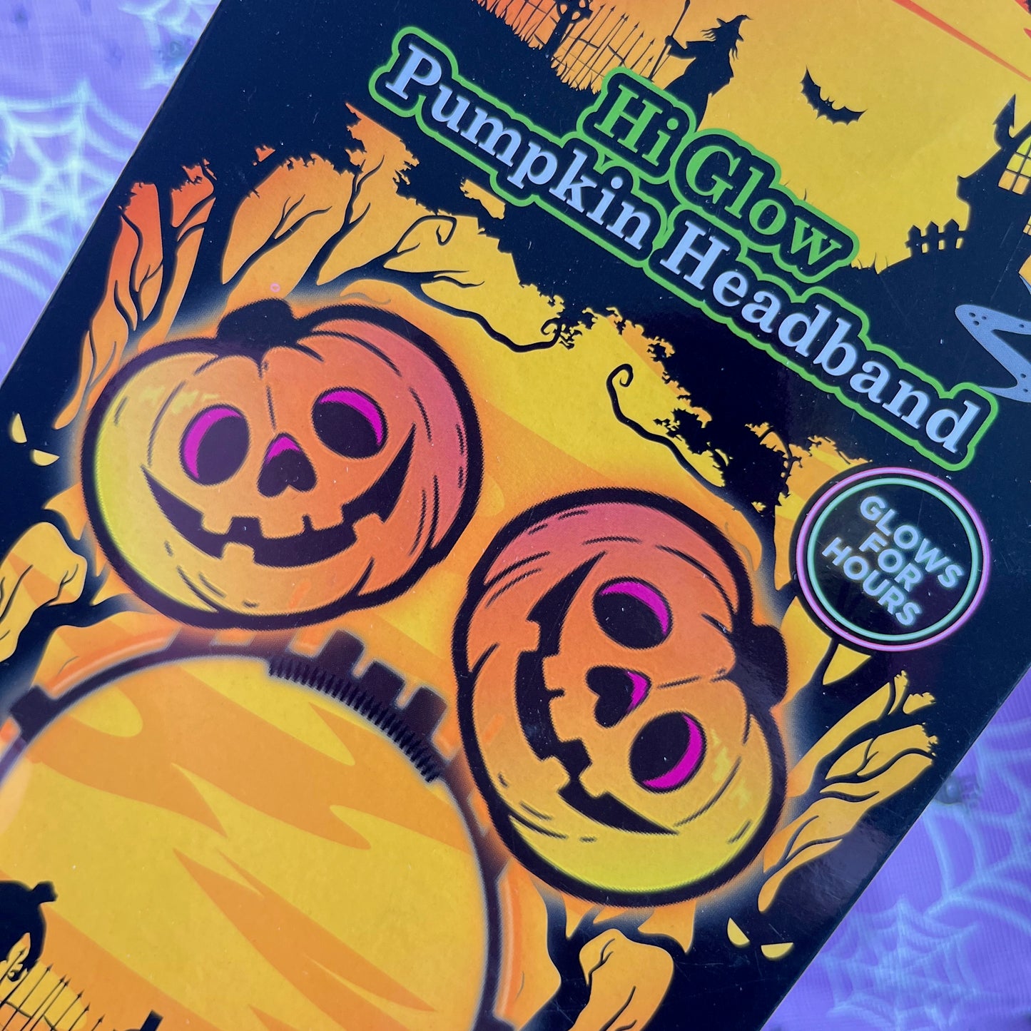 Hi Glow Pumpkin Headband by Haunted House