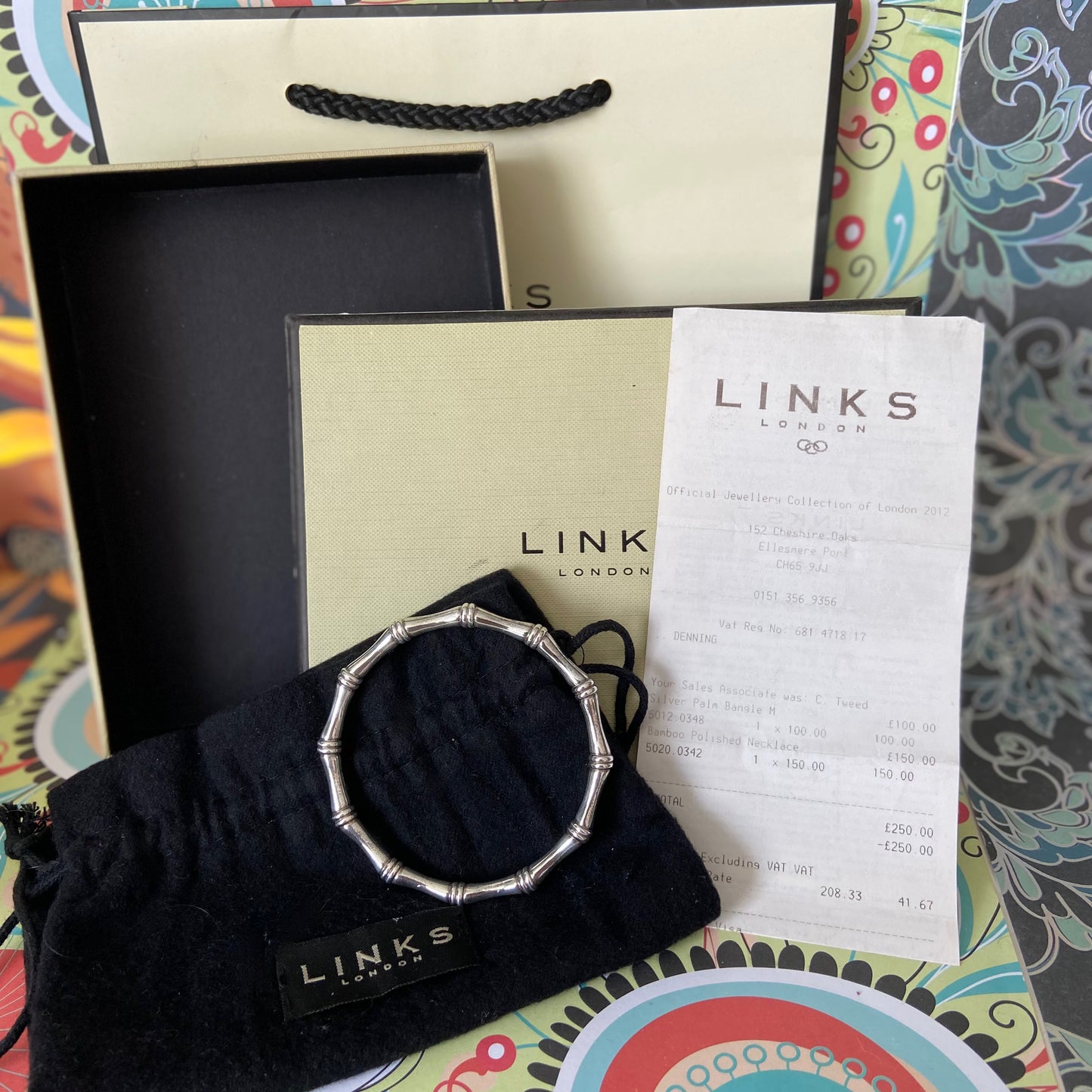 Links of London Bamboo Bangle Size: Medium