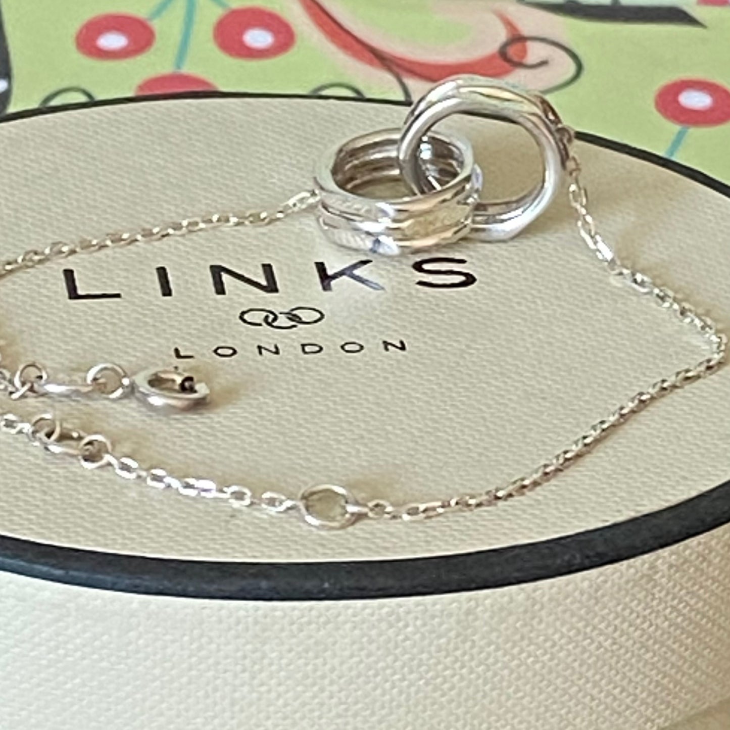 Authentic Links of London Sterling Silver 20 - 20 Interlocking Bracelet
