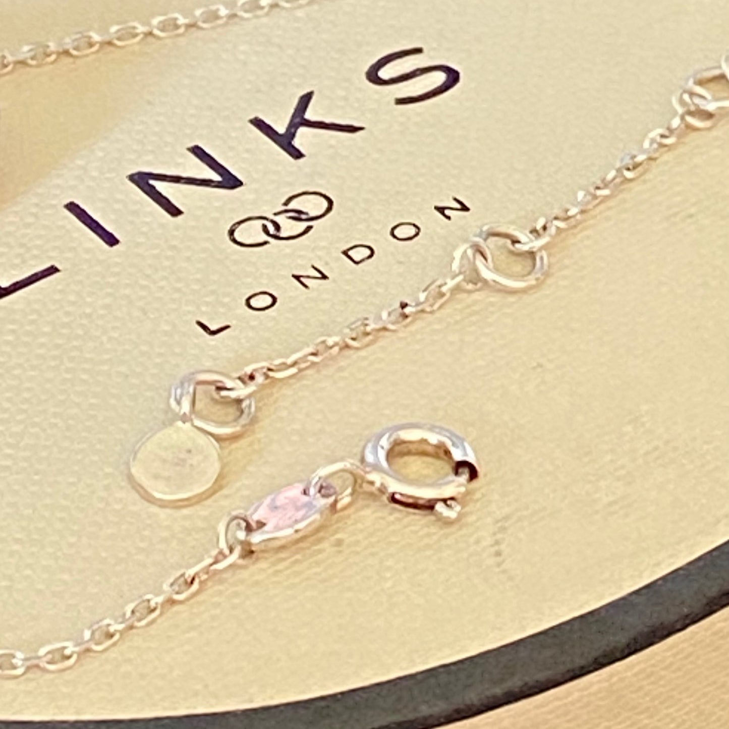 Authentic Links of London Sterling Silver 20 - 20 Interlocking Bracelet