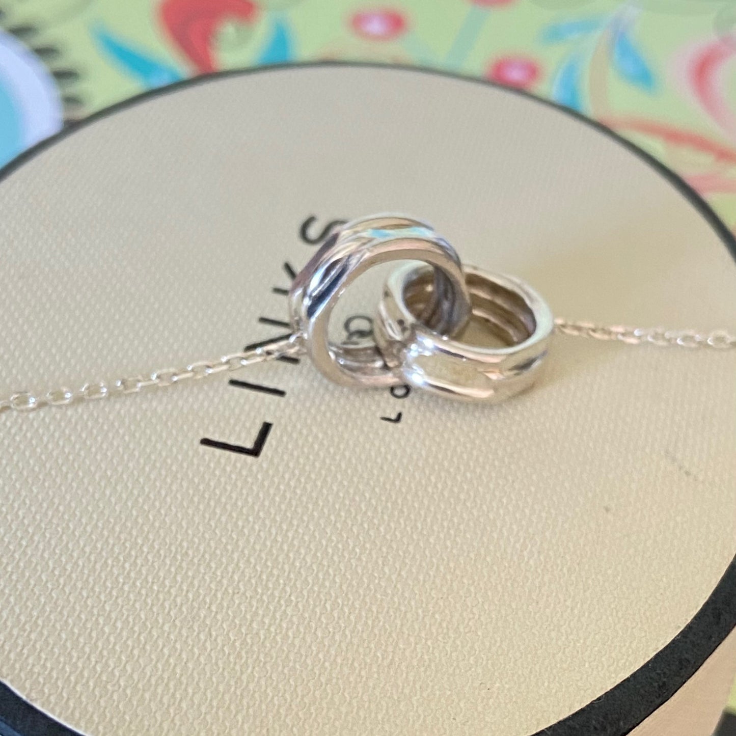 Authentic Links of London Sterling Silver 20 - 20 Interlocking Bracelet
