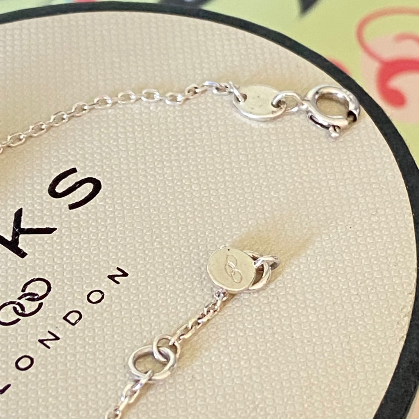 Authentic Links of London Sterling Silver 20 - 20 Interlocking Bracelet
