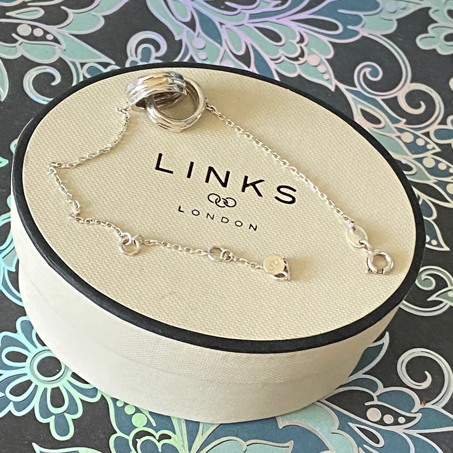 Authentic Links of London Sterling Silver 20 - 20 Interlocking Bracelet