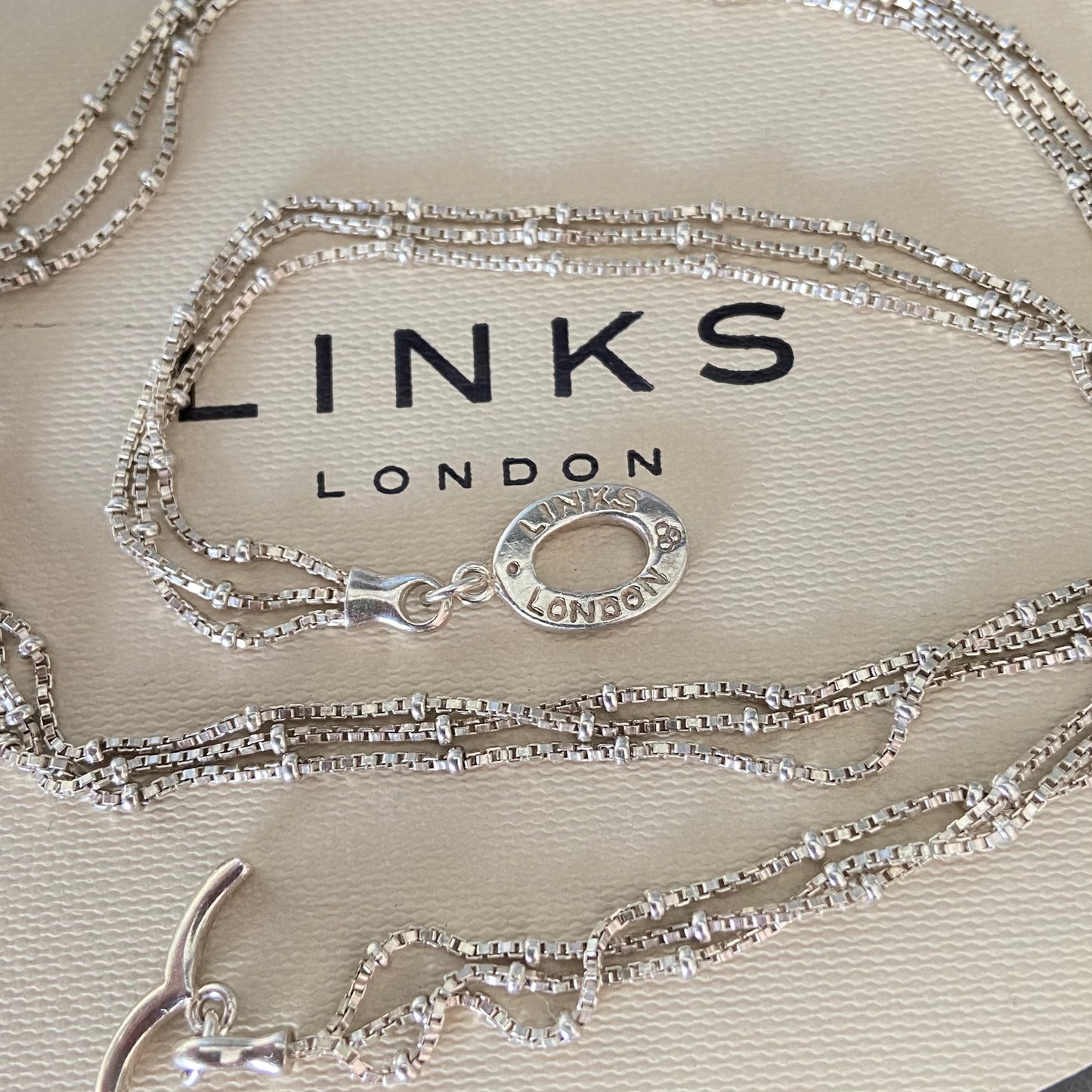 Links of London Necklace with Cubic Zirconia encrusted Lock Design Pendent